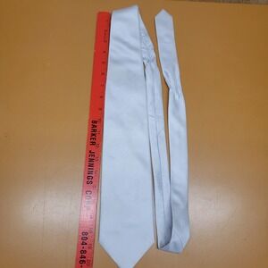 Studio Mens Necktie Silver Light Blue Herringbone Chevron Textured Formal Tie